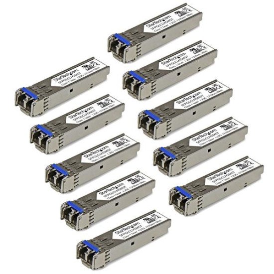 StarTech.com Module SFP GBIC compatible Cisco GLC-LH-SM - Mini GBIC 1000BASE-LX/LH - Paquet de 10