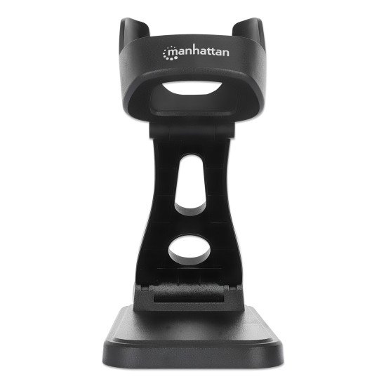 Manhattan Support réglable pour scanner codes-barres, hauteur et inclinaison réglables, compatible 153997/154116/154185, noir, garantie à vie