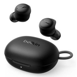 Belkin SoundForm Isolate Casques Sans fil Ecouteurs Appels/Musique/Sport/Au quotidien USB Type-C Bluetooth Noir