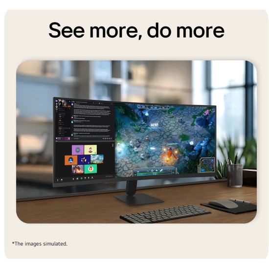 LG 34U601B-B écran PC 86,4 cm (34") 3440 x 1440 pixels Dual WQHD LCD Noir