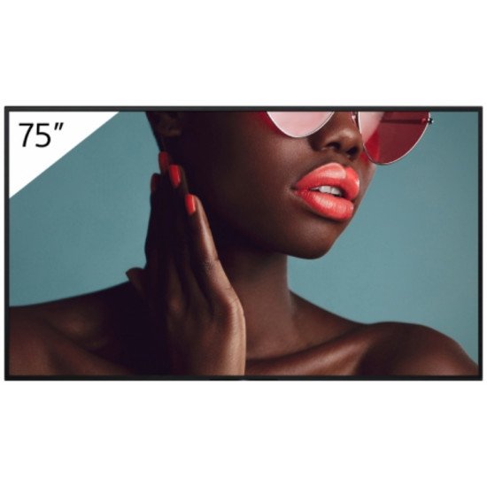 Sony FW-75BZ40L affichage de messages Panneau plat de signalisation numérique 190,5 cm (75") LCD Wifi 700 cd/m² 4K Ultra HD Noir Android 24/7