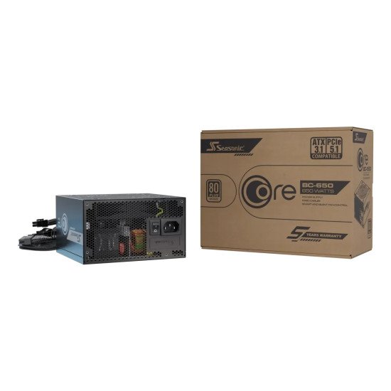 Seasonic CORE BC-650 unité d'alimentation d'énergie 650 W 20+4 pin ATX ATX Noir