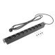 ACT Rallonge PDU 19" CEE7/7 avec 9 prises de type E, 3m H05VV-F 3G1.5 ACT Rallonge PDU 19" CEE7/7 avec 9 prises de type E, 3m H05VV-F 3G1.5