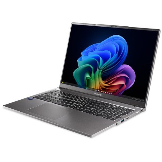 TERRA Mobile 1671L Copilot+ PC Intel Core Ultra 5 228V Ordinateur portable 40,6 cm (16") WQXGA 32 Go DDR5-SDRAM 1 To SSD Wi-Fi 7 (802.11be) Windows 11 Pro Allemand Gris