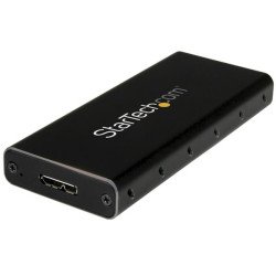 StarTech.com Boîtier USB 3.1 (10 Gb/s) pour SSD SATA M.2 NGFF avec câble USB-C - Aluminium StarTech.com Boîtier USB 3.1 (10 Gb/s) pour SSD SATA M.2 NGFF avec câble USB-C - Aluminium