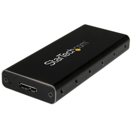 StarTech.com Boîtier USB 3.1 (10 Gb/s) pour SSD SATA M.2 NGFF avec câble USB-C - Aluminium