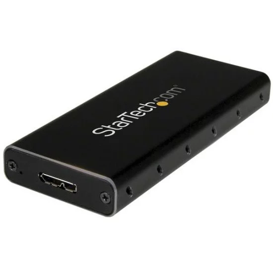 StarTech.com Boîtier USB 3.1 (10 Gb/s) pour SSD SATA M.2 NGFF avec câble USB-C - Aluminium StarTech.com Boîtier USB 3.1 (10 Gb/s) pour SSD SATA M.2 NGFF avec câble USB-C - Aluminium