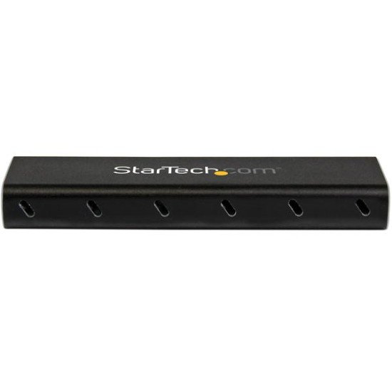 StarTech.com Boîtier USB 3.1 (10 Gb/s) pour SSD SATA M.2 NGFF avec câble USB-C - Aluminium