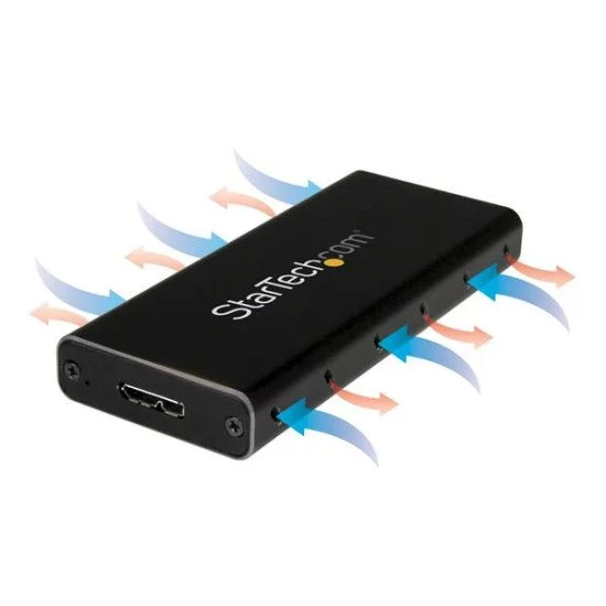 StarTech.com Boîtier USB 3.1 (10 Gb/s) pour SSD SATA M.2 NGFF avec câble USB-C - Aluminium StarTech.com Boîtier USB 3.1 (10 Gb/s) pour SSD SATA M.2 NGFF avec câble USB-C - Aluminium