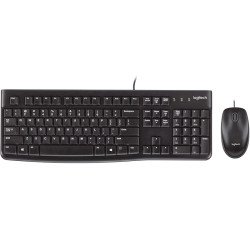 Logitech MK120 clavier Souris incluse USB QWERTY US International Noir
