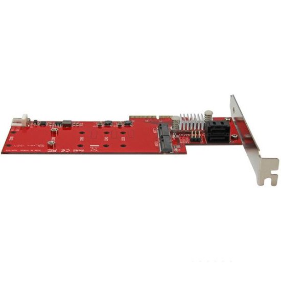 StarTech.com Carte contrôleur PCI Express RAID pour 2 SSD M.2 NGFF plus 2 ports SATA III 6 Gb/s