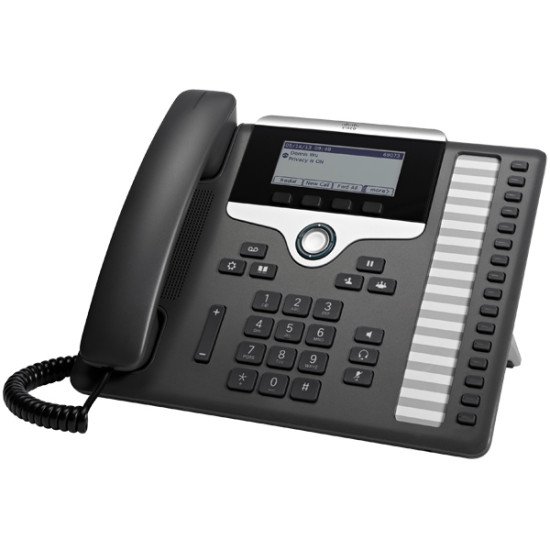 Cisco 7861 téléphone fixe Noir, Argent 16 lignes LCD