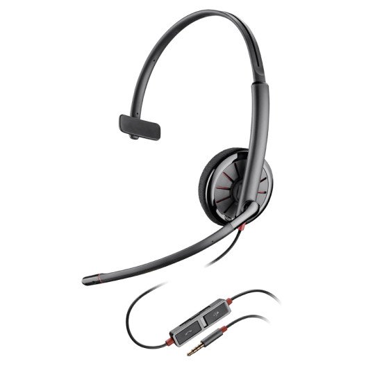 Plantronics Blackwire 215 casque Arceau Noir Plantronics Blackwire 215 casque Arceau Noir