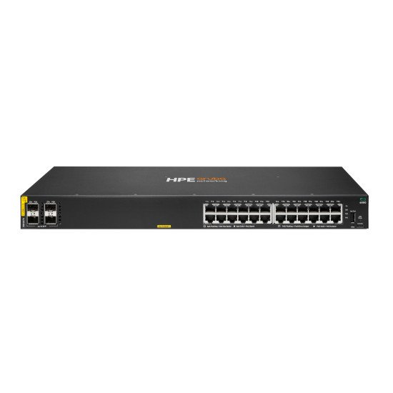 HPE Aruba Networking CX 6000 24p 10M/100M/1G Class4 PoE 4p SFP 1G 370W Switch