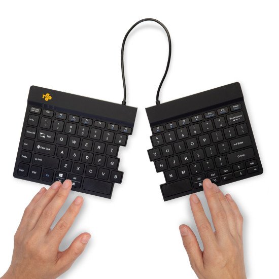 R-Go Tools Split RGOSBUSWLBL clavier Bluetooth QWERTY Anglais américain Noir