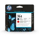 HP 744 tête d'impression DesignJet noir mat/rouge chromatique HP 744 tête d'impression DesignJet noir mat/rouge chromatique
