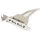 StarTech.com Equerre USB 2 ports - Adaptateur Slot USB - Faible Encombrement (LP)