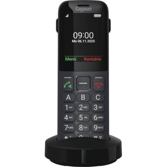 Gigaset Comfort 600 SIM 6,1 cm (2.4") 118 g Noir, Gris