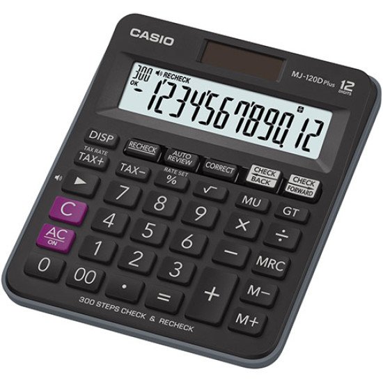 Casio MJ-120D Plus calculatrice Bureau Calculatrice basique Noir