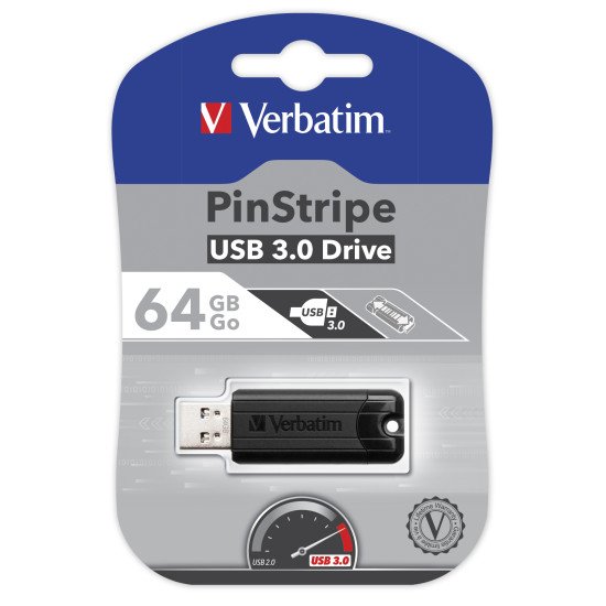 Verbatim Store 'n' Go Pin Stripe USB Drive 64 Go