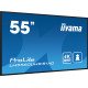 iiyama PROLITE Carte A numérique 139,7 cm (55") LED Wifi 500 cd/m² 4K Ultra HD Noir Intégré dans le processeur Android 11 24/7