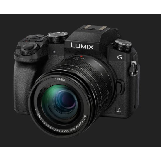 Panasonic Lumix DMC-G70 + G VARIO 12-60 MILC 16 MP Live MOS 4592 x 3448 pixels Noir