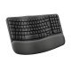 Logitech Wave Keys clavier RF sans fil + Bluetooth AZERTY Belge Graphite