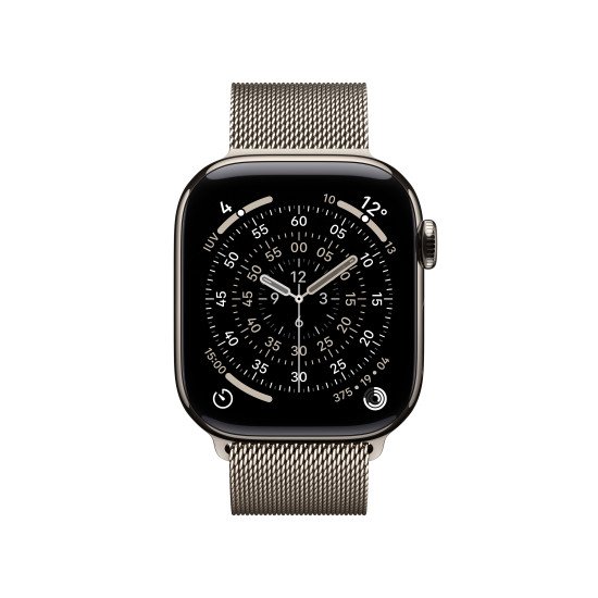 Apple Watch Series 11 OLED 42 mm Numérique 374 x 446 pixels Écran tactile 5G Titane Wifi GPS (satellite)