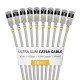 StarTech.com 6ASTP34GRS30CM10PK câble de réseau Gris 0,3 m Cat6a U/FTP (STP) Rond