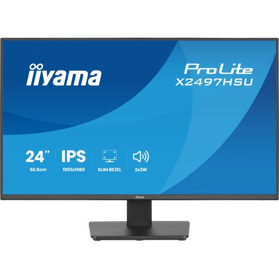 iiyama ProLite X2497HSU-B1 écran PC 60,5 cm (23.8") 1920 x 1080 pixels Full HD LED Noir