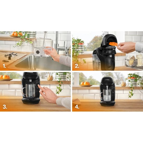 Bosch TAS112E machine à café Entièrement automatique Cafetière à dosette 0,7 L