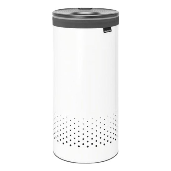 Brabantia 304866 poubelle 35 L Rond Acier Blanc