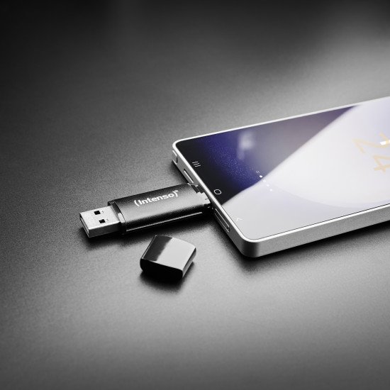 Intenso 3544491 lecteur USB flash 128 Go USB Type-A / USB Type-C 3.2 Gen 1 (3.1 Gen 1) Noir