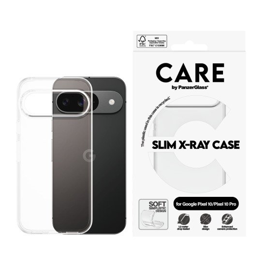 PanzerGlass CARE by ® Fashionable Case Transparent X-Ray Soft Basic Google Pixel 10 | 10 Pro coque de protection pour téléphones portables Housse PanzerGlass CARE by ® Fashionable Case Transparent X-Ray Soft Basic Google Pixel 10 | 10 Pro coque de protection pour téléphones portables Housse