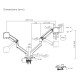 Digitus Support d'écran double, 2x 45", 2x 20 kg