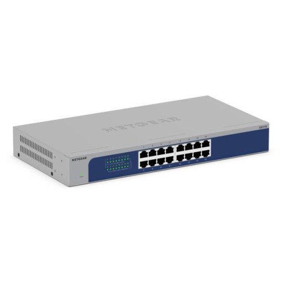 NETGEAR GS516-300EUS commutateur réseau Non-géré Gigabit Ethernet (10/100/1000) Connexion Ethernet POE Gris