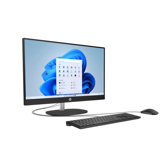 HP 24-cr0060nb AMD Ryzen™ 5 7520U 60,5 cm (23.8") 1920 x 1080 pixels PC All-in-One 16 Go LPDDR5-SDRAM 512 Go SSD Windows 11 Home Wi-Fi 6 (802.11ax) Noir