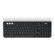 Logitech K780 Multi-Device QWERTY US Noir, Blanc