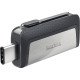 Sandisk Ultra Dual Drive USB Type-C lecteur USB flash 128 Go USB Type-A / USB Type-C 3.2 Gen 1 (3.1 Gen 1) Noir, Argent