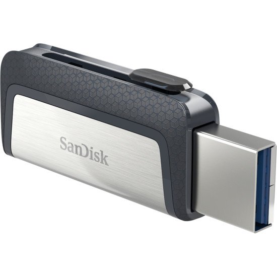 Sandisk Ultra Dual Drive USB Type-C lecteur USB flash 32 Go USB Type-A / USB Type-C 3.2 Gen 1 (3.1 Gen 1) Noir, Argent