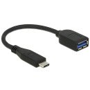 DeLOCK USB 3.1 Gen 2 Type-C/Typ-A câble USB 0,1 m USB C USB A Noir DeLOCK USB 3.1 Gen 2 Type-C/Typ-A câble USB 0,1 m USB C USB A Noir