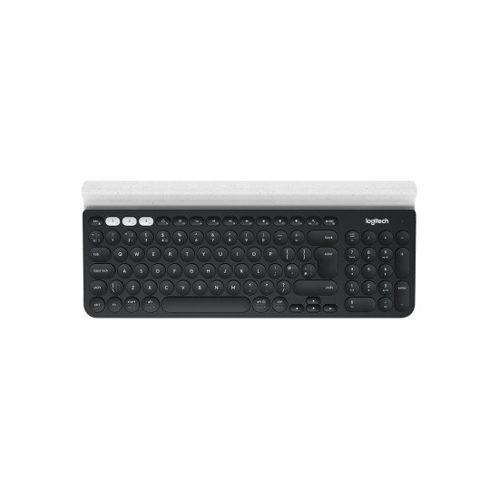 Logitech K780 clavier sans fil + Bluetooth QWERTZ Gris, Blanc