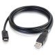 C2G 2m, USB2.0-C/USB2.0-A câble USB 2.0 USB C USB A Noir