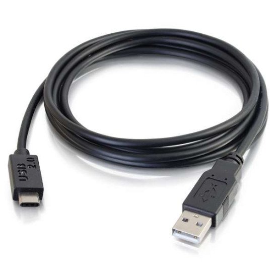 C2G 3m, USB2.0-C/USB2.0-A câble USB 2.0 USB C USB A Noir