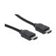 Manhattan Câble HDMI 4K@30 Hz, 1 m, adapté à tous les usages 1080p/HD et à la plupart des usages 4K (vérifier la compatibilité 4K de votre système), mâle à mâle, noir, Ultra HD 4K x 2K, garantie à vie, équivalent à HDMM1M
