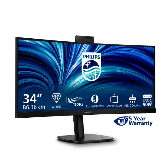Philips 3000 series 34B2U3600CH/00 écran PC 86,4 cm (34") 3440 x 1440 pixels Wide Quad HD LCD Noir Philips 3000 series 34B2U3600CH/00 écran PC 86,4 cm (34") 3440 x 1440 pixels Wide Quad HD LCD Noir
