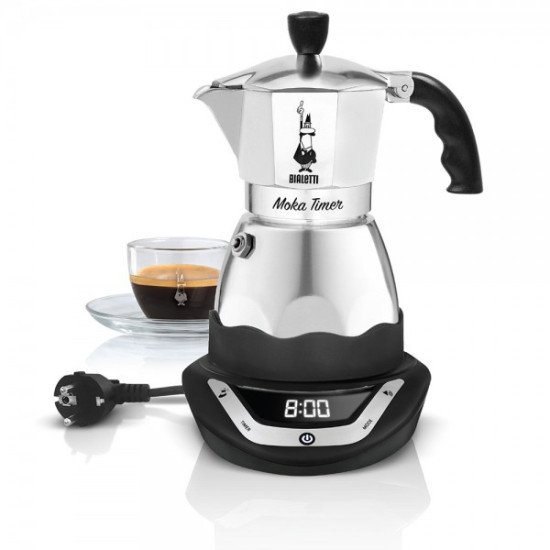 Bialetti EAsy Timer 6 Manuel Cafetière moka électrique 0,5 L