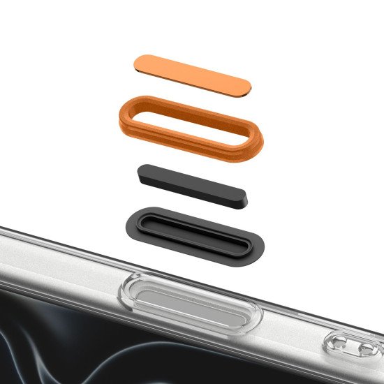 Spigen Ultra Hybrid T (MagFit) coque de protection pour téléphones portables 16 cm (6.3") Housse Transparent, Orange
