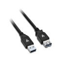 V7 Câble d'extension USB 3.0 A femelle vers USB 3.0 A mâle, noir 2m 6.6ft V7 Câble d'extension USB 3.0 A femelle vers USB 3.0 A mâle, noir 2m 6.6ft