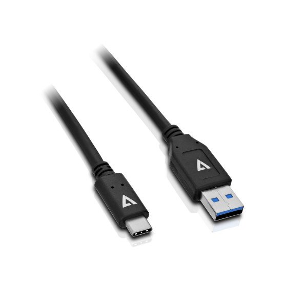V7 Câble USB 3.1 A mâle vers USB-C mâle, noir 1m 3.3ft